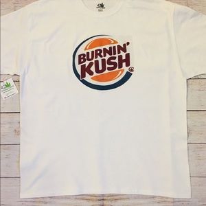 Burning Kush White T-SHIRT